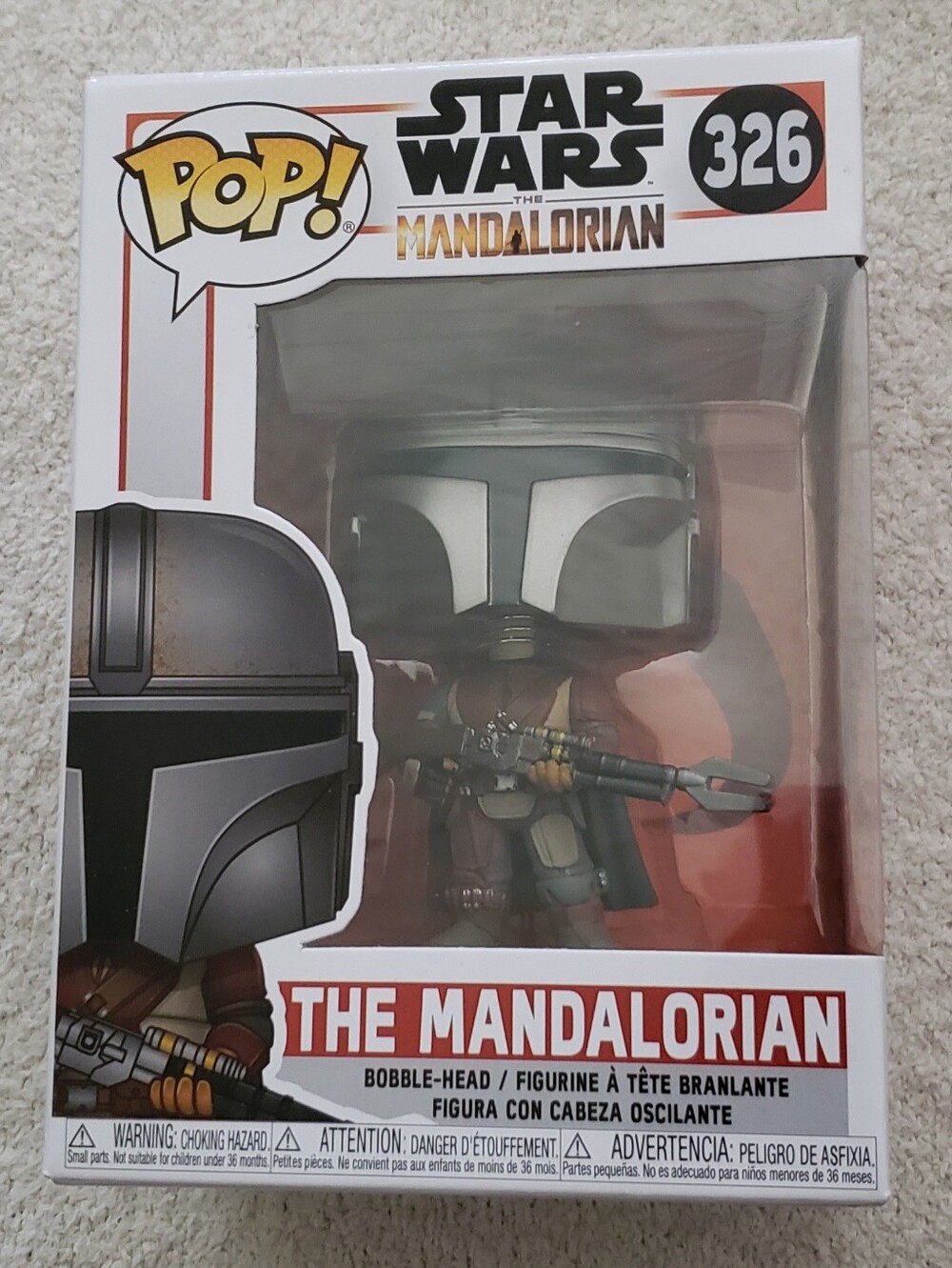 Funko Pop! Star Wars The Mandalorian #326 Vinyl Figure - Bobble-Head